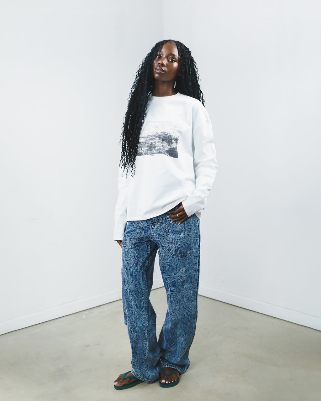 TOPOGRAPHIC Denim Pants